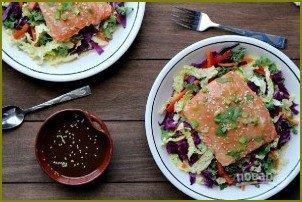Салат с лососем - фото шаг 5