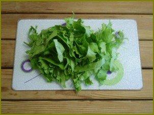Салат зеленый - фото шаг 3