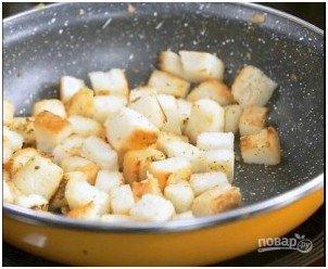 Хрустящий суп из картофеля с сухариками - фото шаг 10