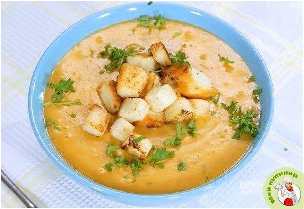 Хрустящий суп из картофеля с сухариками - фото шаг 1