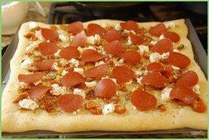 Пицца с томатами и козьим сыром - фото шаг 5