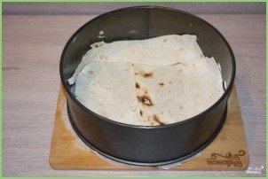 Пирог из лаваша с сыром в духовке - фото шаг 6