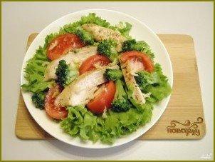 Салат с брокколи и курицей - фото шаг 6
