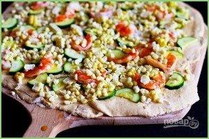 Пицца с креветками и овощами - фото шаг 5