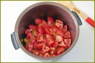 Баклажаны с перцами и помидорами - фото шаг 4