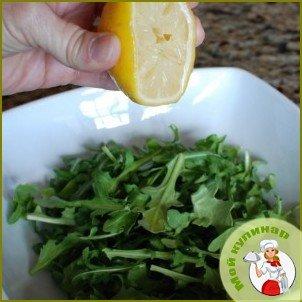 Лимонный салат с рукколой - фото шаг 4