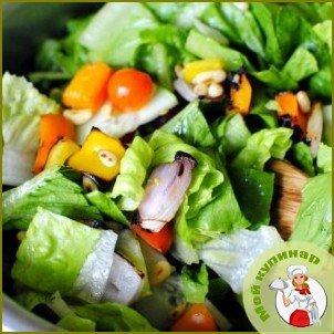 Садовый салат с арахисом - фото шаг 9