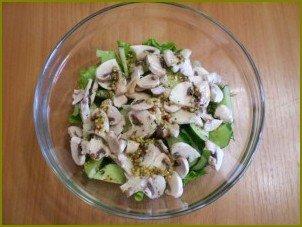 Салат из свежих грибов шампиньонов - фото шаг 7