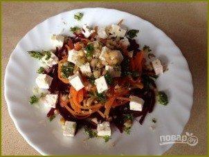 Салат из вареной свеклы и моркови - фото шаг 9