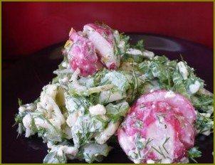 Легкий салат с зеленью - фото шаг 6