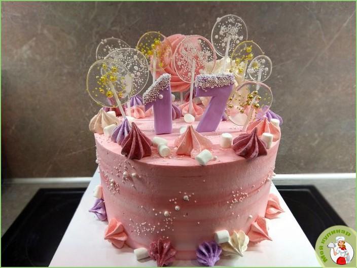 Торт на день рождения девочке 15 лет