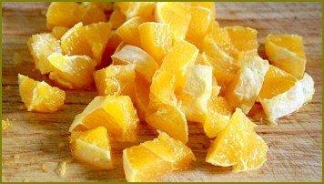 Салат из апельсинов и яблок - фото шаг 2