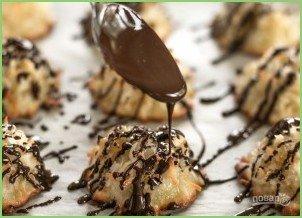 Кокосовое печенье с шоколадной глазурью - фото шаг 8