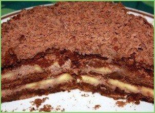 Шоколадно-банановый торт из пряников - фото шаг 6