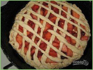 Дрожжевой пирог с ягодно-фруктовой начинкой - фото шаг 3