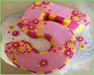 Торт для девочки на 5 лет - фото шаг 6