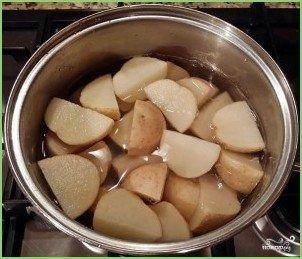 Картофельная запеканка с курицей и грибами - фото шаг 1