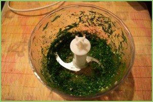 Лепешки с зеленью на сковороде - фото шаг 4