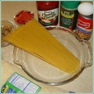 Пирог из спагетти