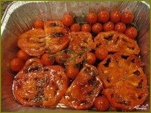 Салат из моцареллы и запечённых помидоров - фото шаг 3