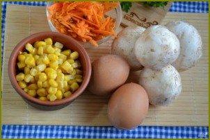 Салат с корейской морковкой и грибами - фото шаг 1