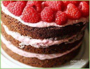 Шоколадно-ягодный торт - фото шаг 12