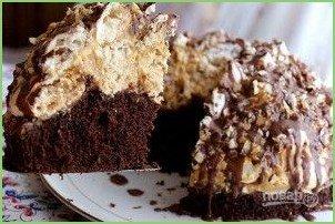 Бисквитный торт с безе и орехами - фото шаг 16