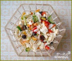 Греческий салат на Новый год - фото шаг 6