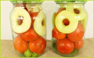 Консервированные помидоры с яблоками - фото шаг 3
