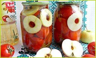 Консервированные помидоры с яблоками - фото шаг 5