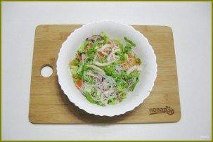 Постный салат с кальмарами - фото шаг 10