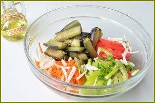 Салат с баклажанами и морковью по-корейски - фото шаг 4