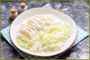 Салат из пекинской капусты с морепродуктами - фото шаг 4