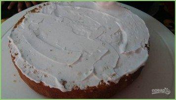 Ванильный бисквитный торт - фото шаг 7