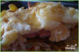 Картофельная запеканка с сосисками и сыром - фото шаг 15
