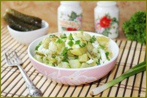 Картофельный салат с зеленым луком - фото шаг 8