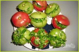 Малосольные помидоры по-армянски с чесноком - фото шаг 3