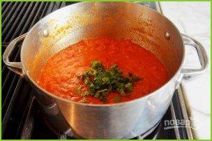 Итальянский томатный соус с базиликом - фото шаг 6