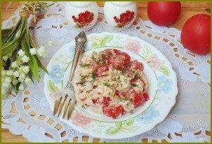 Салат с индейкой, помидором и сыром - фото шаг 7