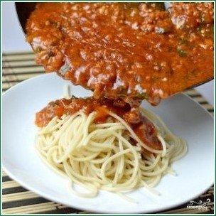 Соус с фаршем для спагетти