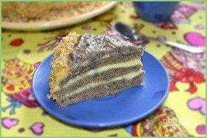 Маковый торт с заварным кремом - фото шаг 19