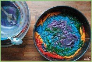 Торт Радуга с пищевыми красителями - фото шаг 7