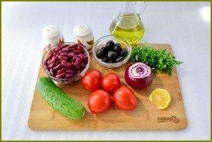 Иберийский салат из красной фасоли - фото шаг 1