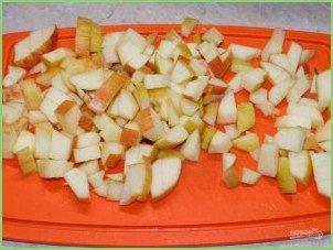 Творожные блины с карамельными яблоками - фото шаг 6