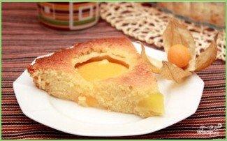 Быстрый пирог с консервированными персиками - фото шаг 7