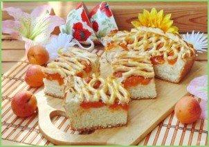 Дрожжевой пирог с абрикосами - фото шаг 11