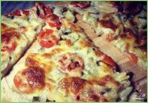 Пицца с сыром сулугуни - фото шаг 5