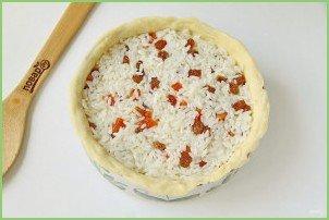 Пирог с рисом, изюмом и курагой - фото шаг 9