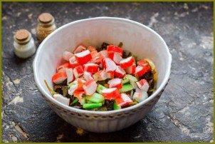 Постный салат с морской капустой - фото шаг 5