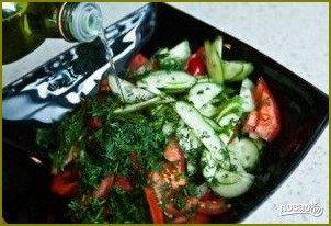 Салат из свежих овощей - фото шаг 6
